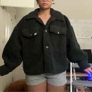 Lee Button up teddy bear jacket